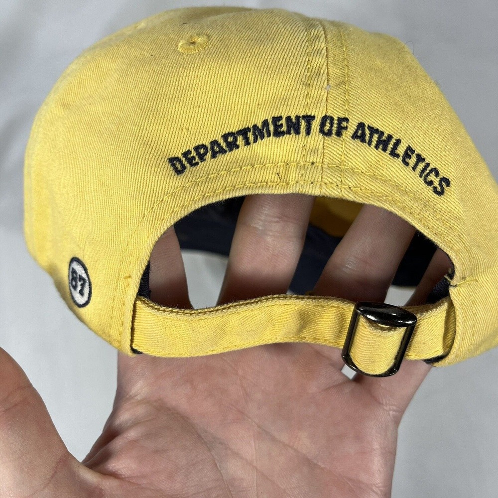 Aeropostale Varsity Squad 1987 Strapback Baseball Hat Cap Yellow One Size Fits - Picture 8 of 11